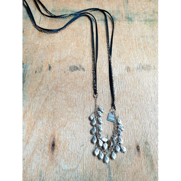 GOTI ilgas sidabro kaklo papuošalas 