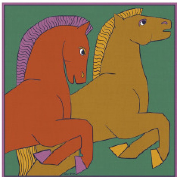 Inoui Editions šilko ir modalo skara CAVALE GREEN