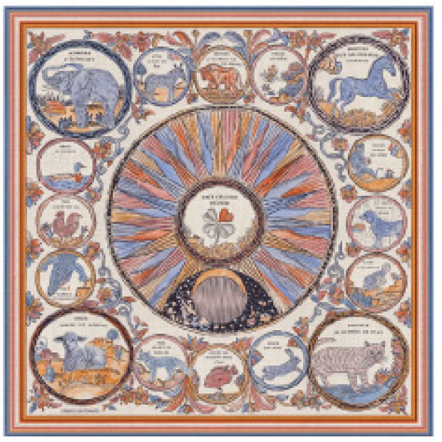 Inoui Editions šilko skara CHANCE INOUI MULTICO