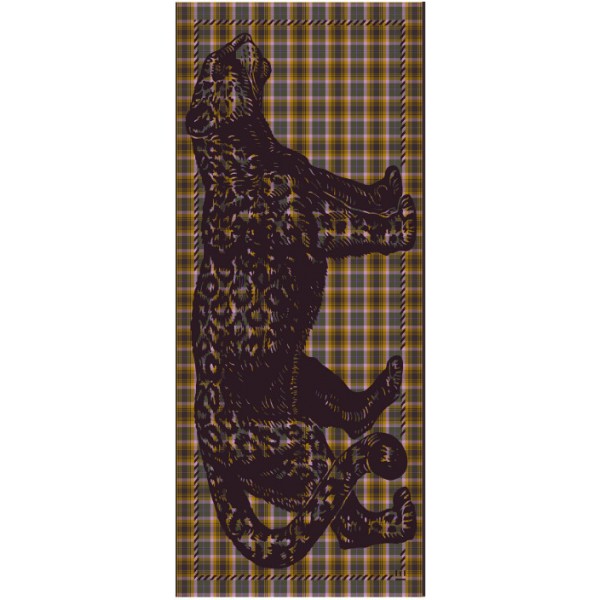 Inoui Editions vilnos ir medvilnės skara 3D GOMMERY GOLDEN BROWN