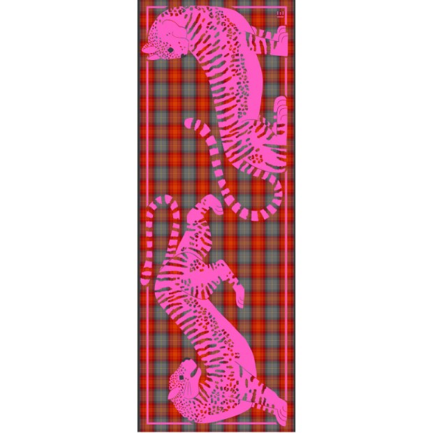 Inoui Editions vilnos ir medvilnės skara PANTEO PINK