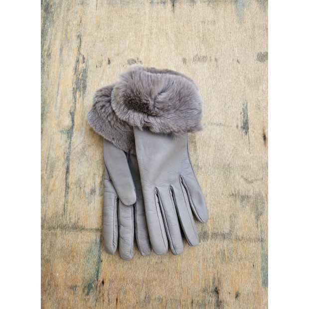 Gala Gloves ėriuko odos pirštinės su kailiu 