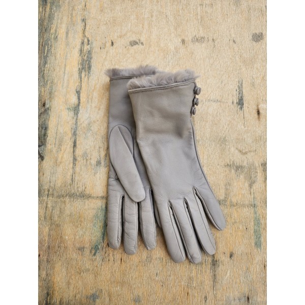 Gala Gloves ėriuko odos pirštinės su kailiu 